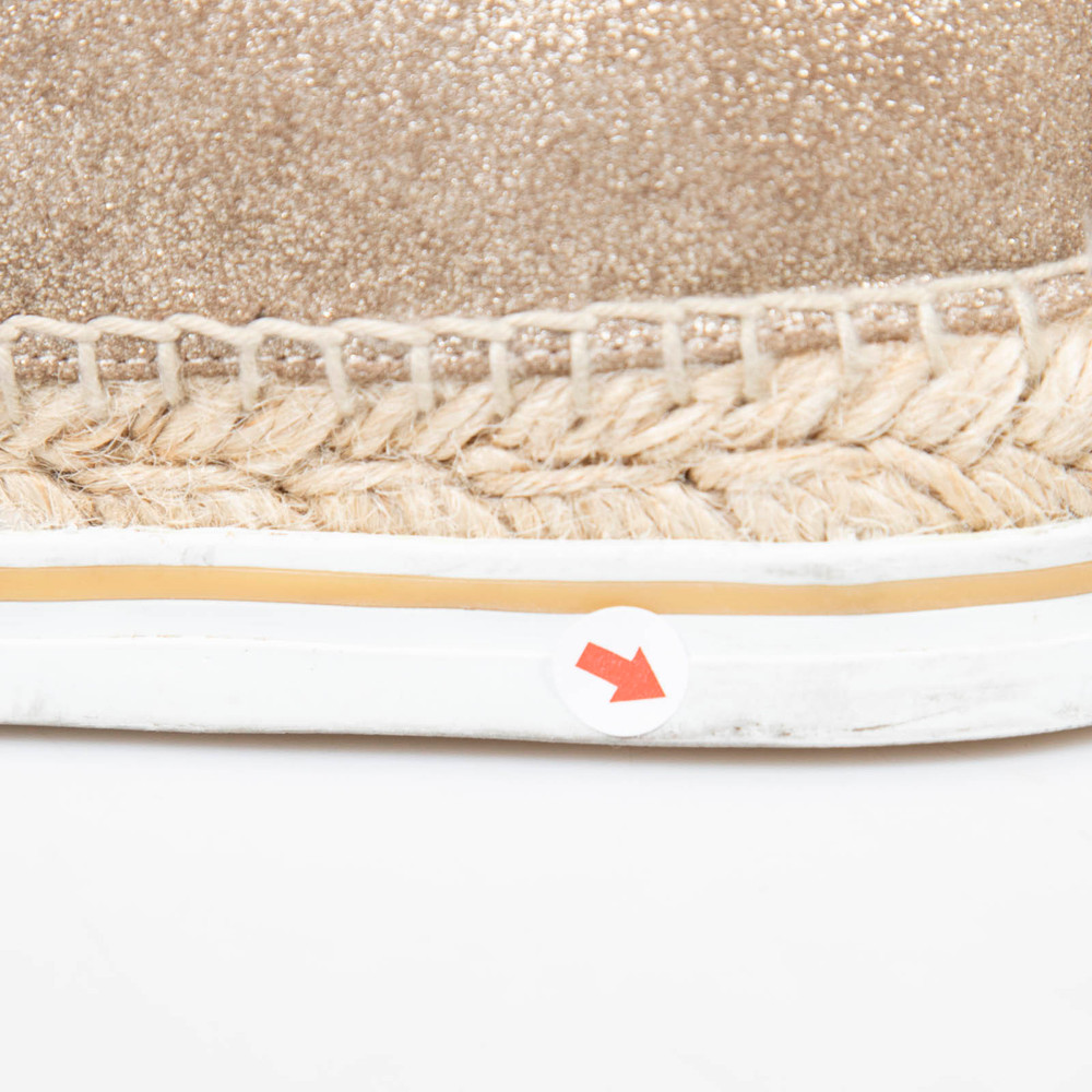 Jimmy Choo Brown Metallic Suede Espadrilles