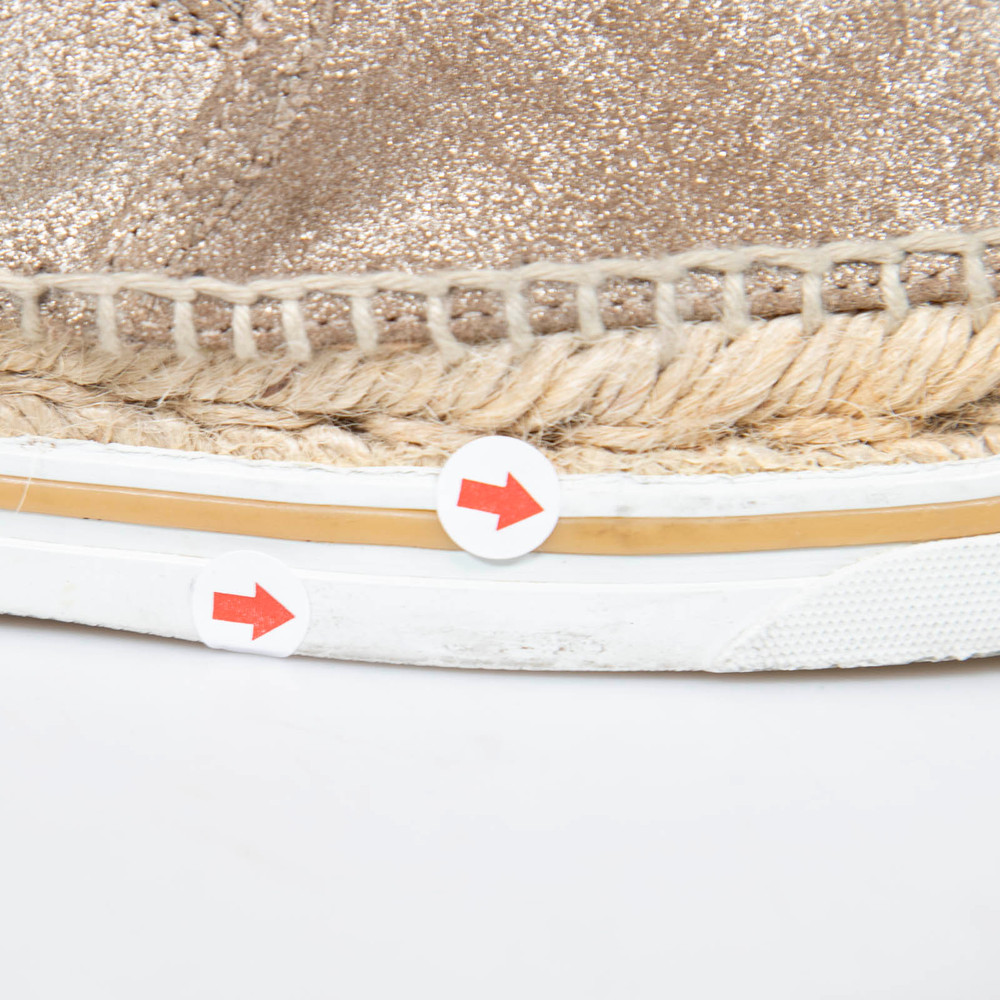 Jimmy Choo Brown Metallic Suede Espadrilles