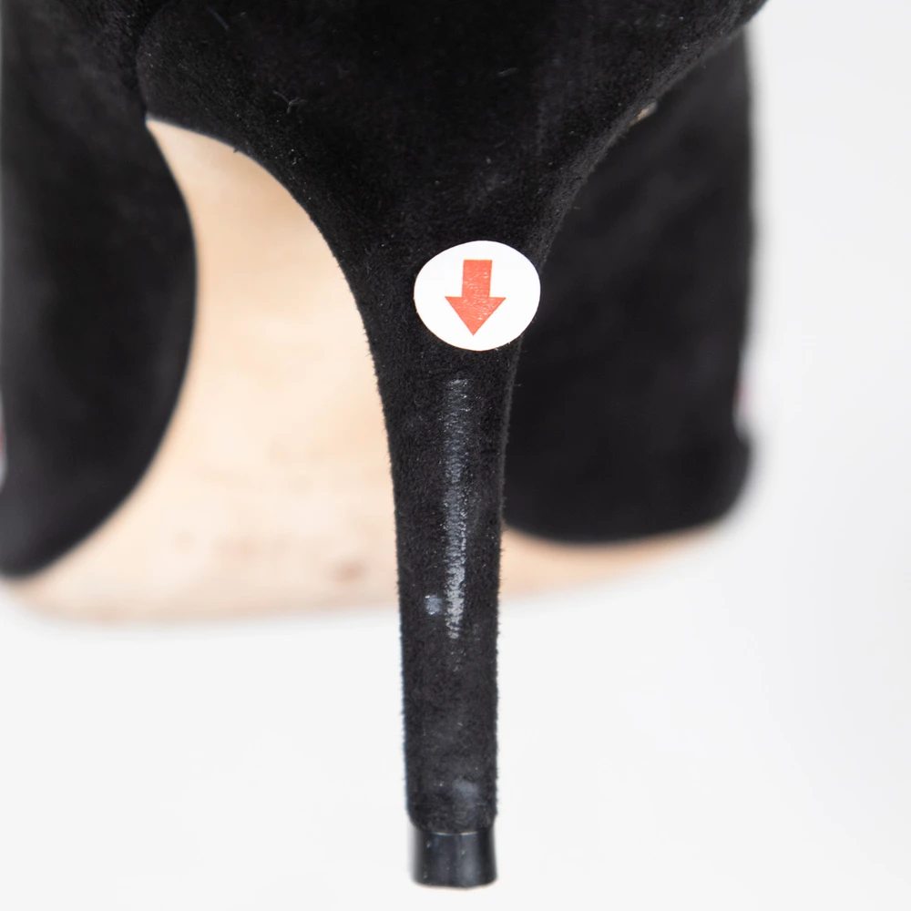 Dior Black Suede Point Toe Pumps
