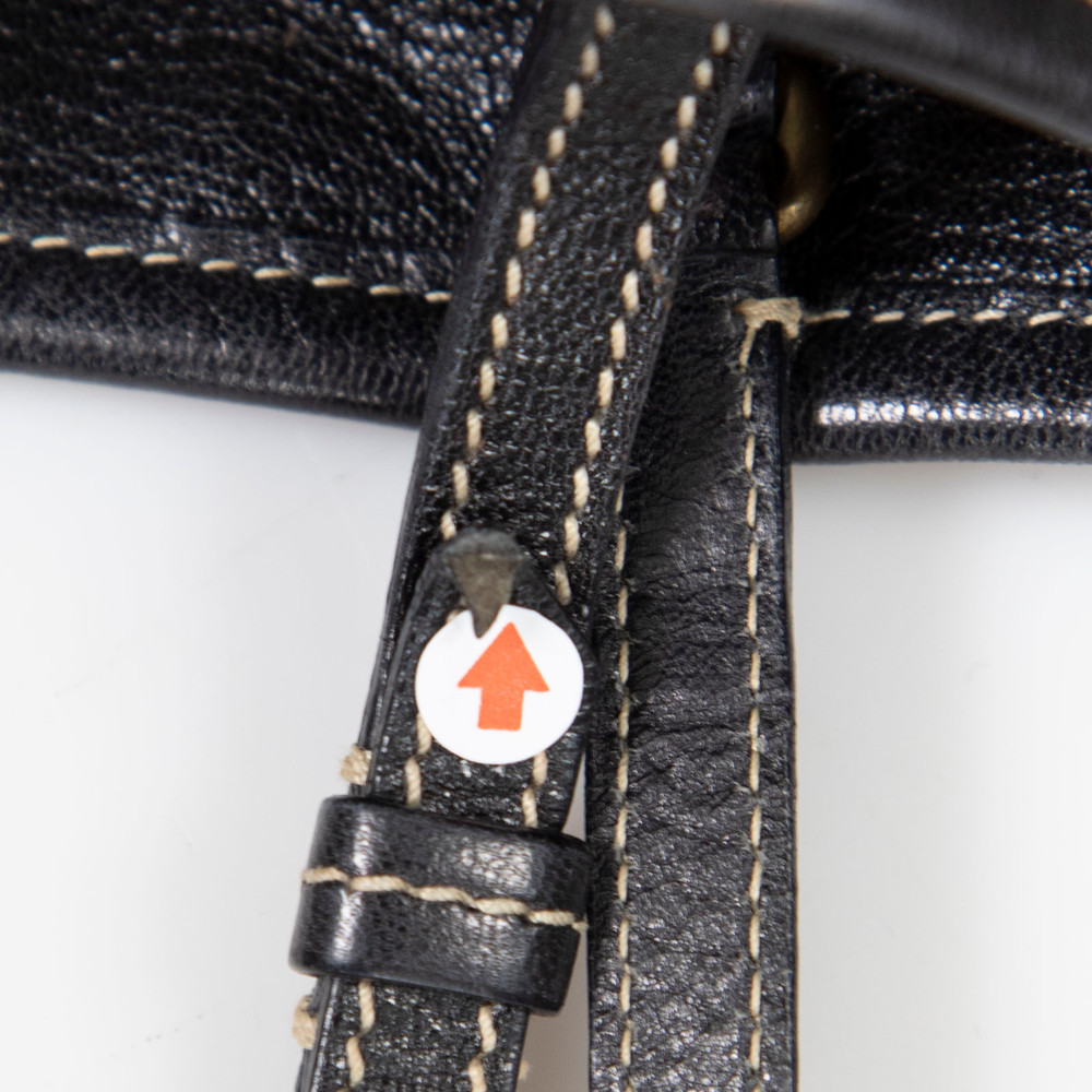 Miu Miu Black Floral Eyelets Tote Bag