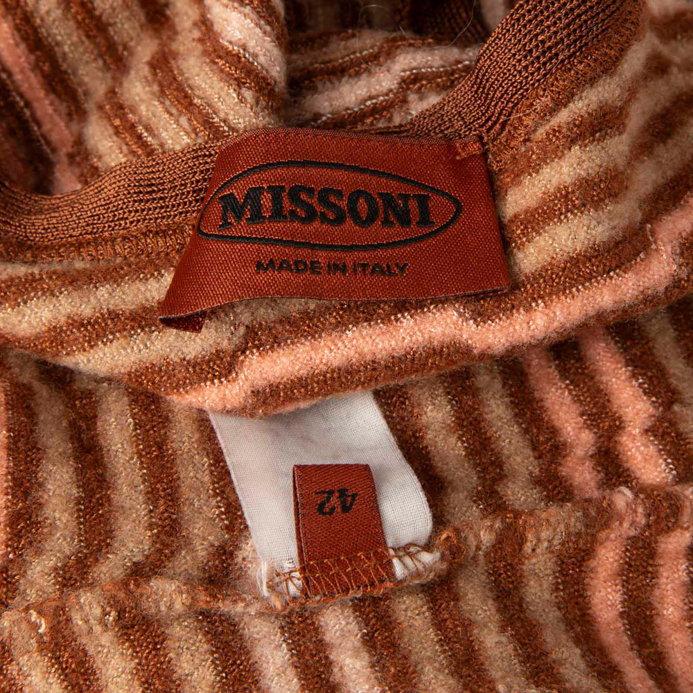 Missoni Brown Striped Cropped Tank Top