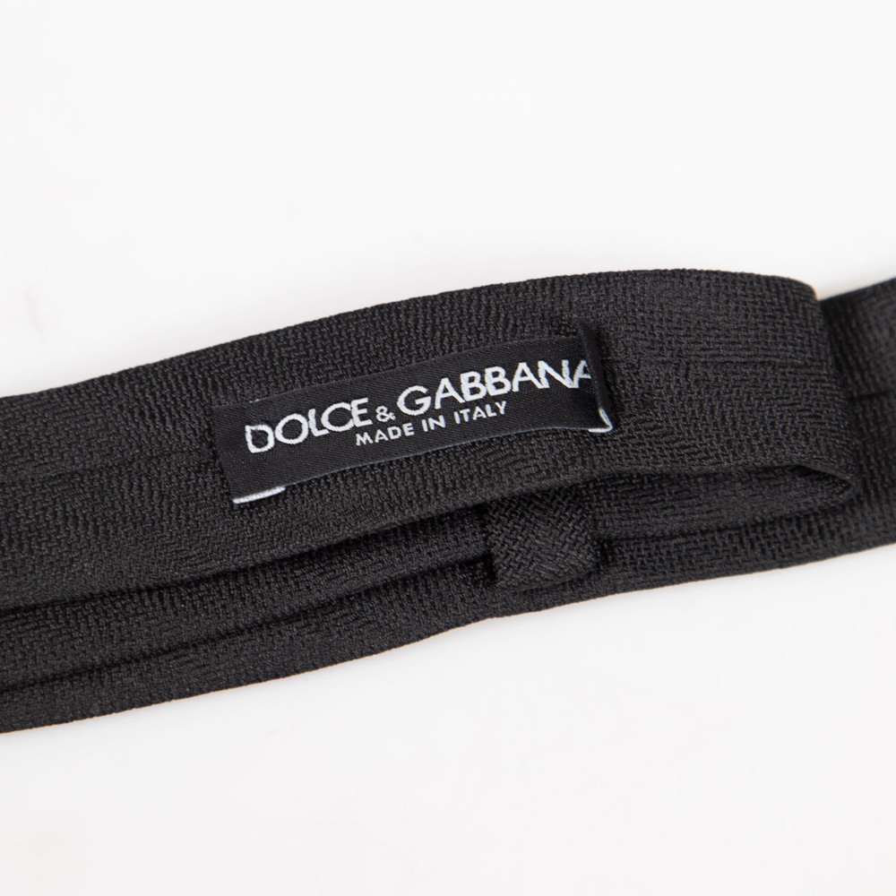 Dolce & Gabbana Black Skinny Tie