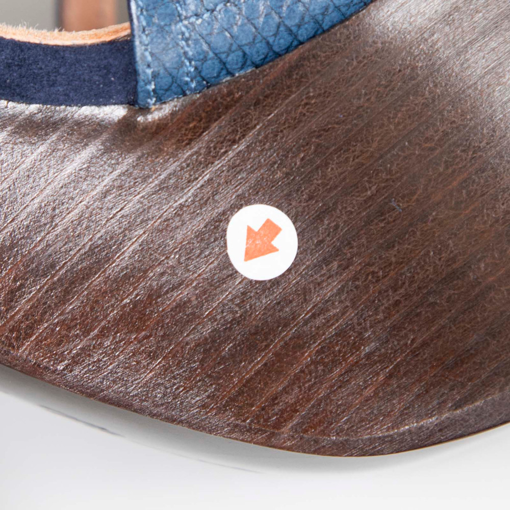Clergerie Blue Leather Platform Heels