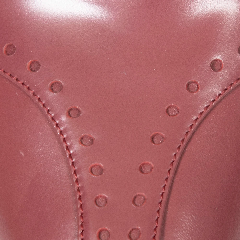 Bottega Veneta Burgundy Leather Slingback Heels