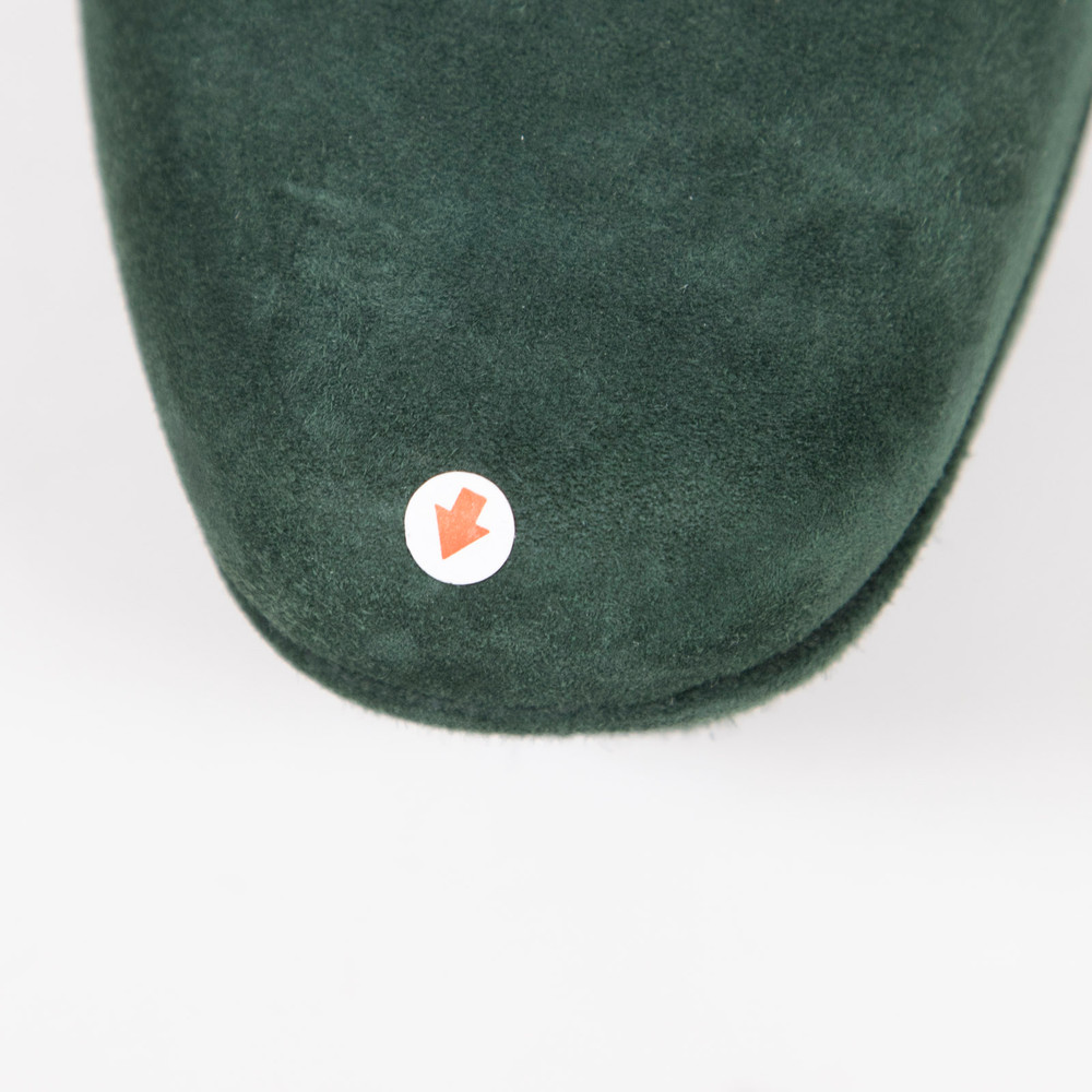 Saint Laurent Green Suede Platform Pumps
