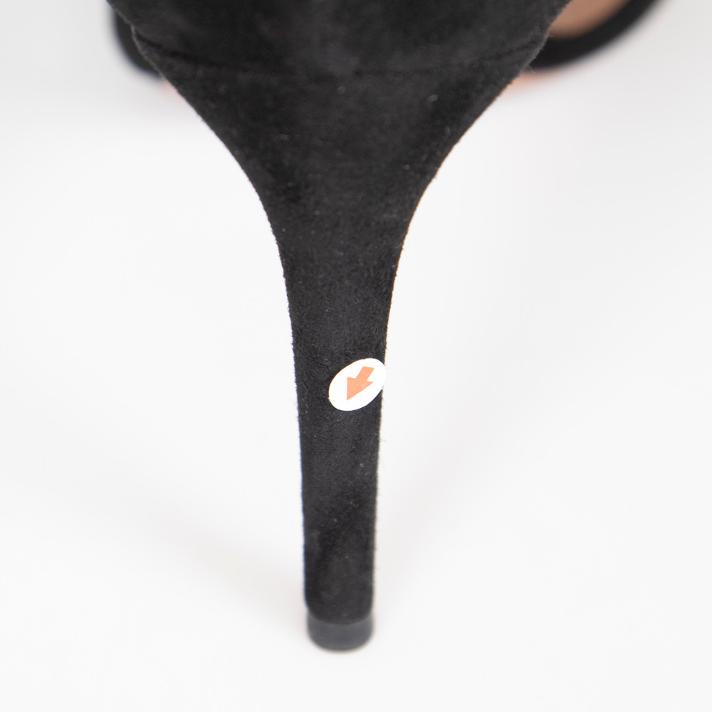 Alaïa Black Suede Bombe Sandals