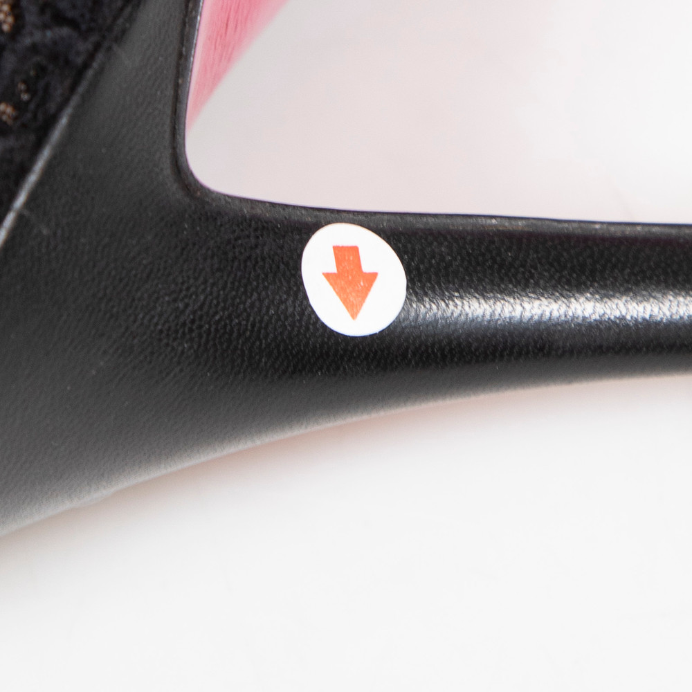 Gucci Black Lace Pointed Toe Heels