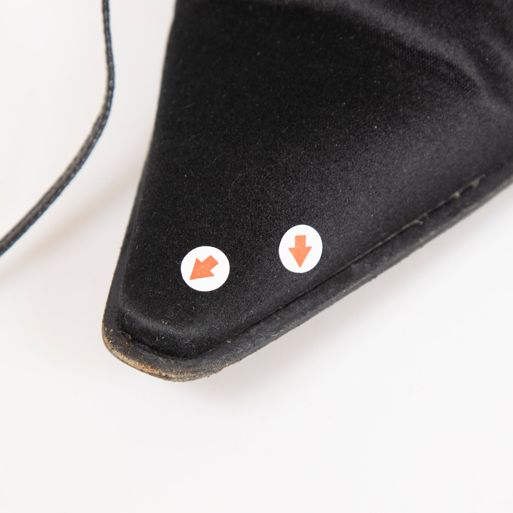 Hermès Black Pointed Toe Strappy Heels