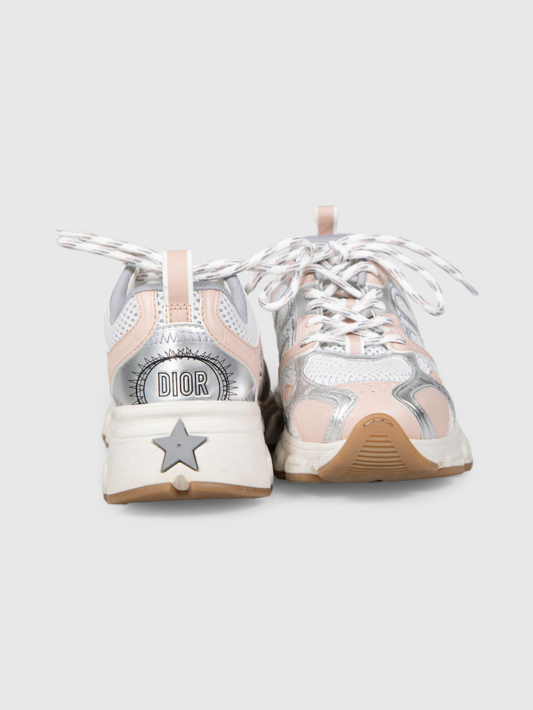 Dior Nude & Silver Tone Chrono Trainers