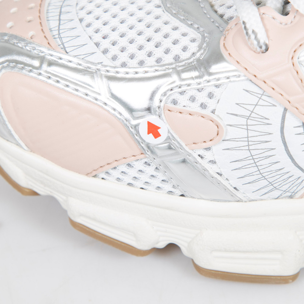 Dior Nude & Silver Tone Chrono Trainers