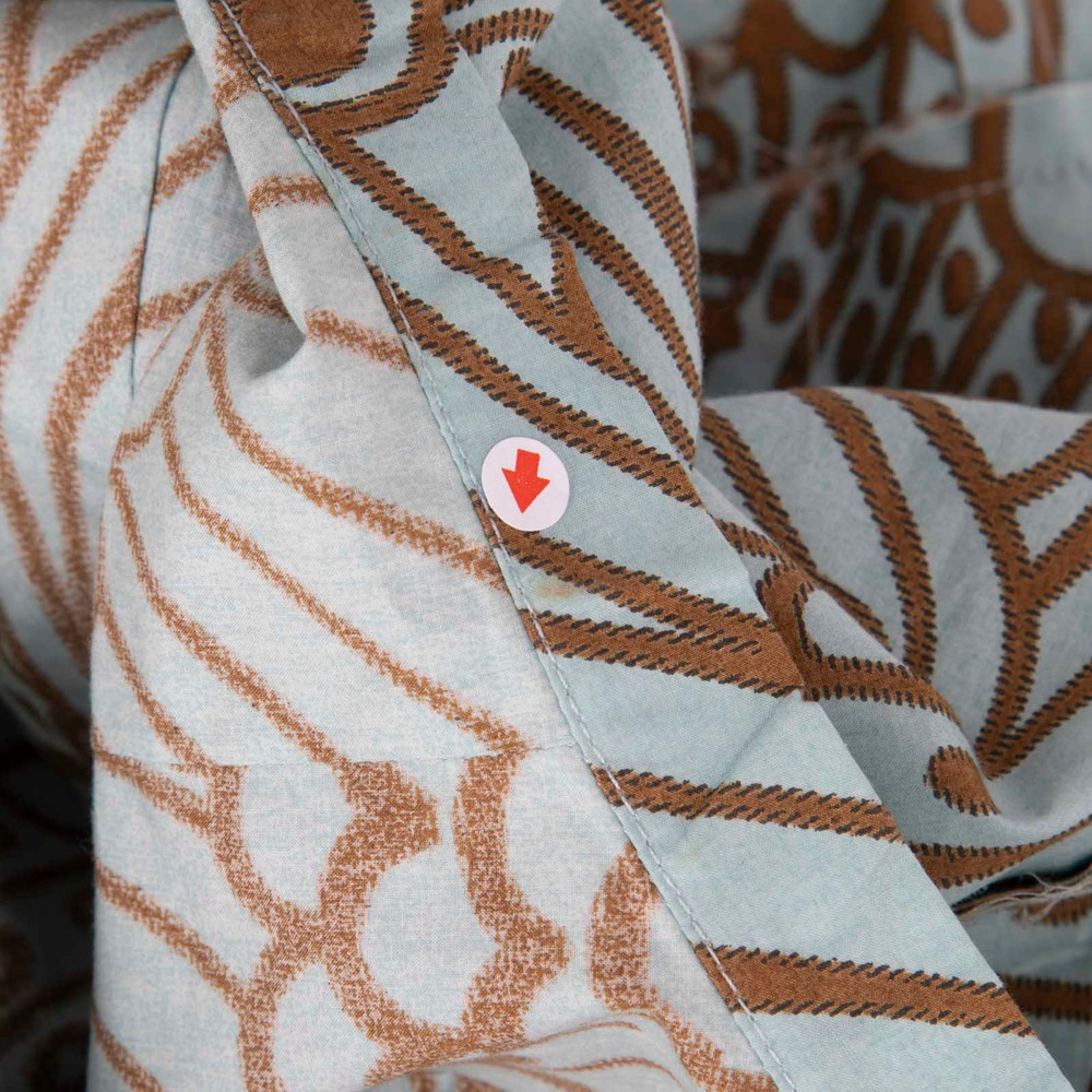 Marni Blue & Brown Pattern Dress