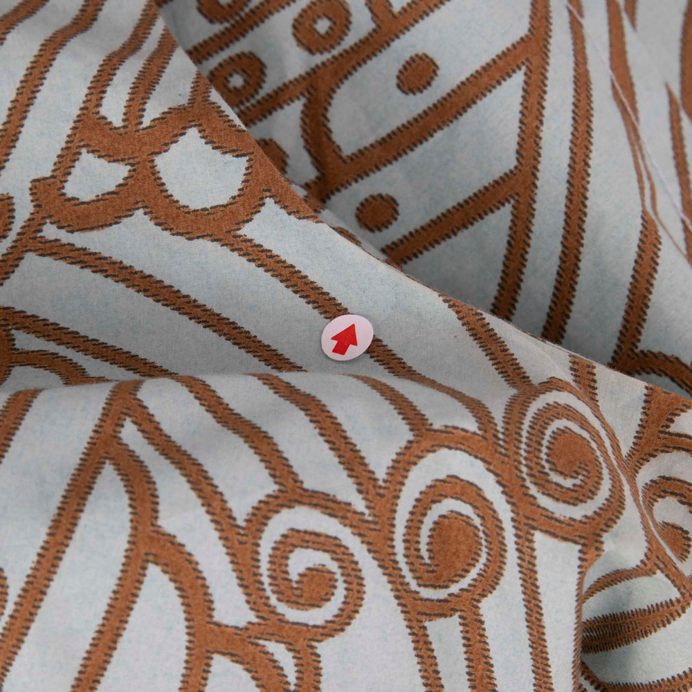 Marni Blue & Brown Pattern Dress