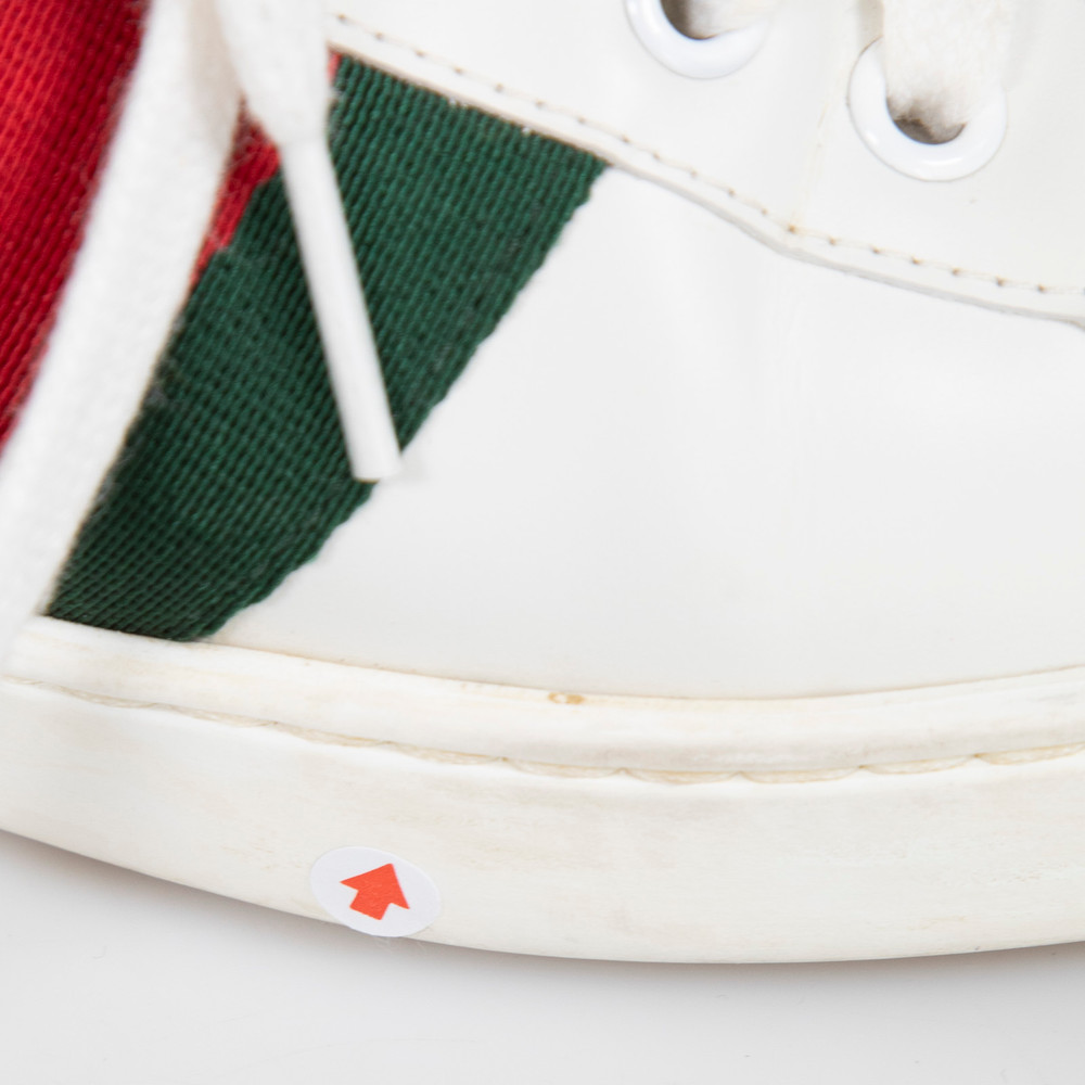 Gucci White Bee Embroidery Ace Trainers
