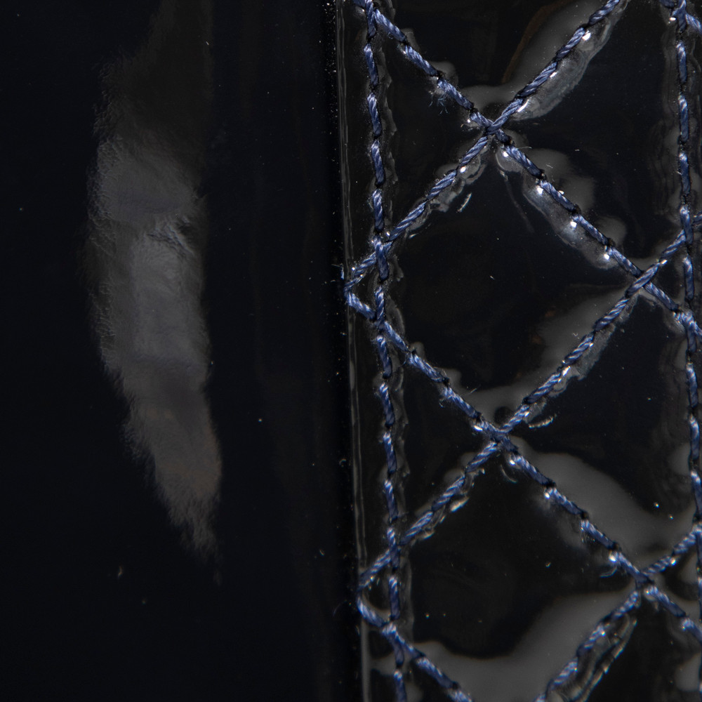 Chanel 2013-14 Black Patent Reverso Boy Bag