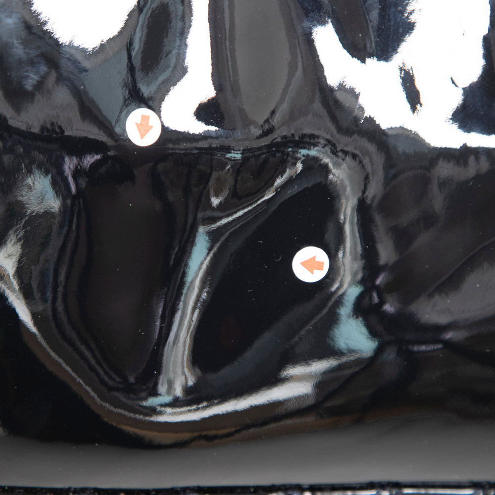 Chanel 2013-14 Black Patent Reverso Boy Bag