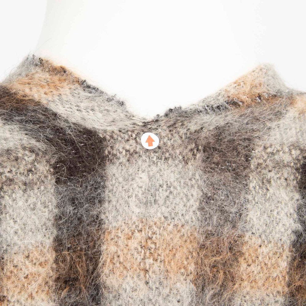 Brunello Cucinelli Tartan Alpaca Wool Shawl
