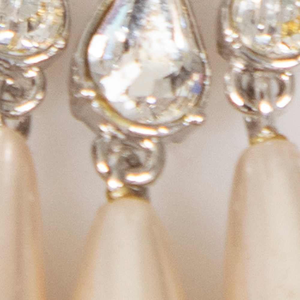 Gucci Crystal & Faux Pearl Brooch