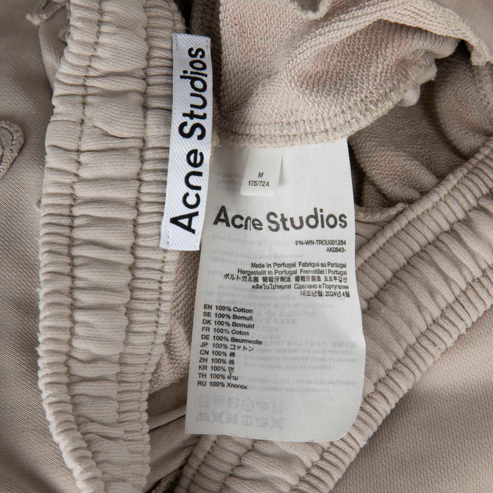Acne Studios Beige Wide Leg Elasticated Joggers