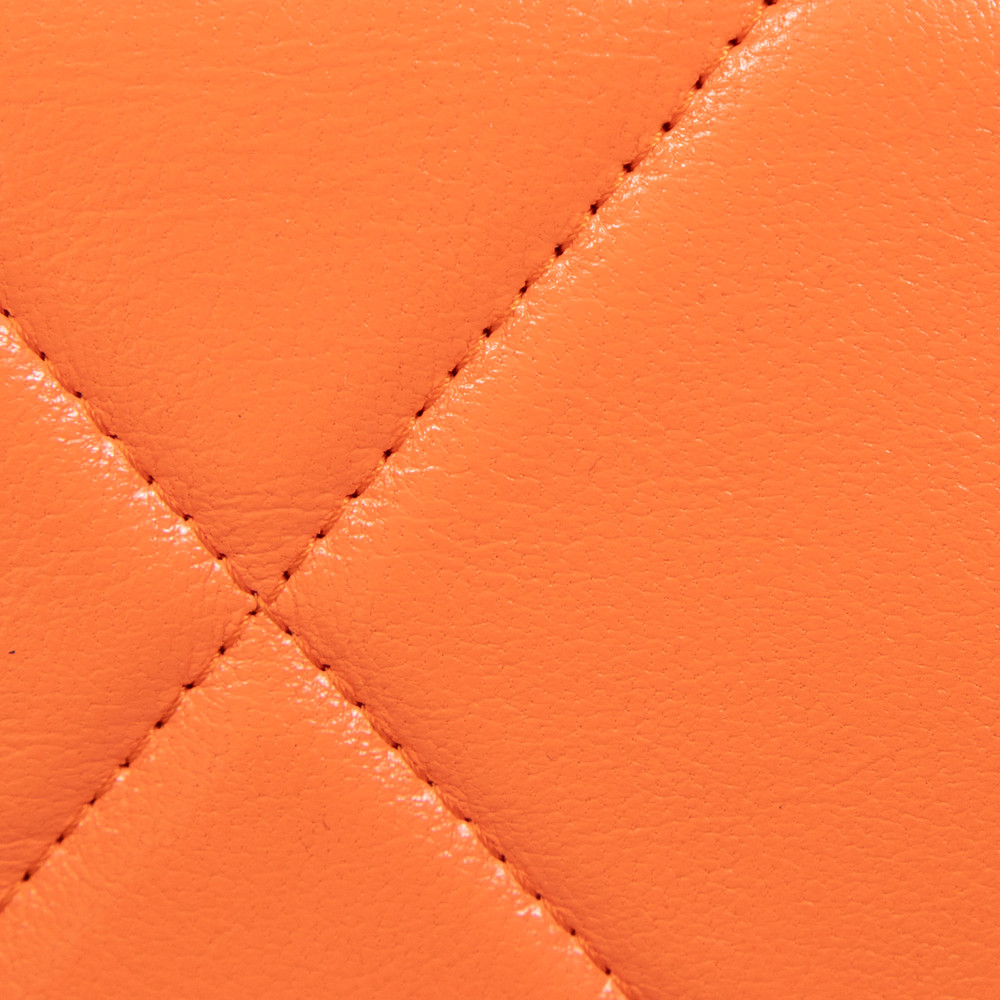 Chanel 2019 Orange Leather 19 Wallet on Chain