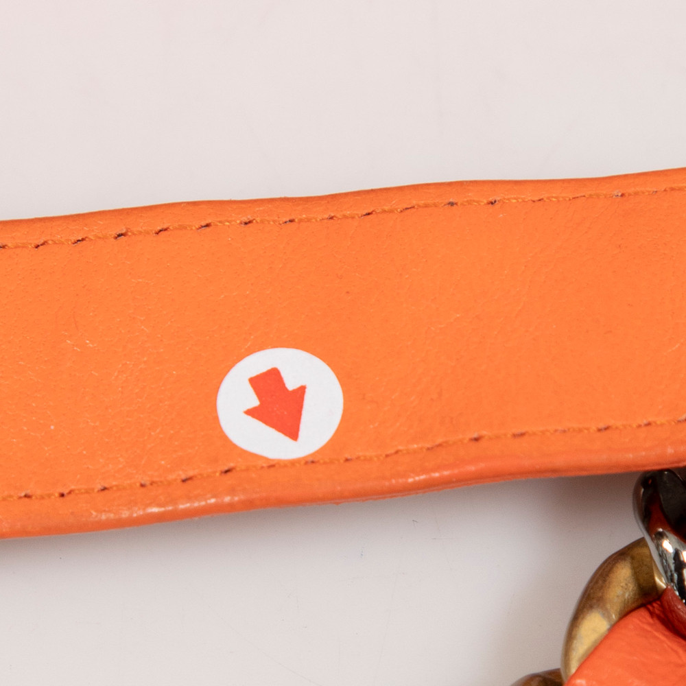 Chanel 2019 Orange Leather 19 Wallet on Chain