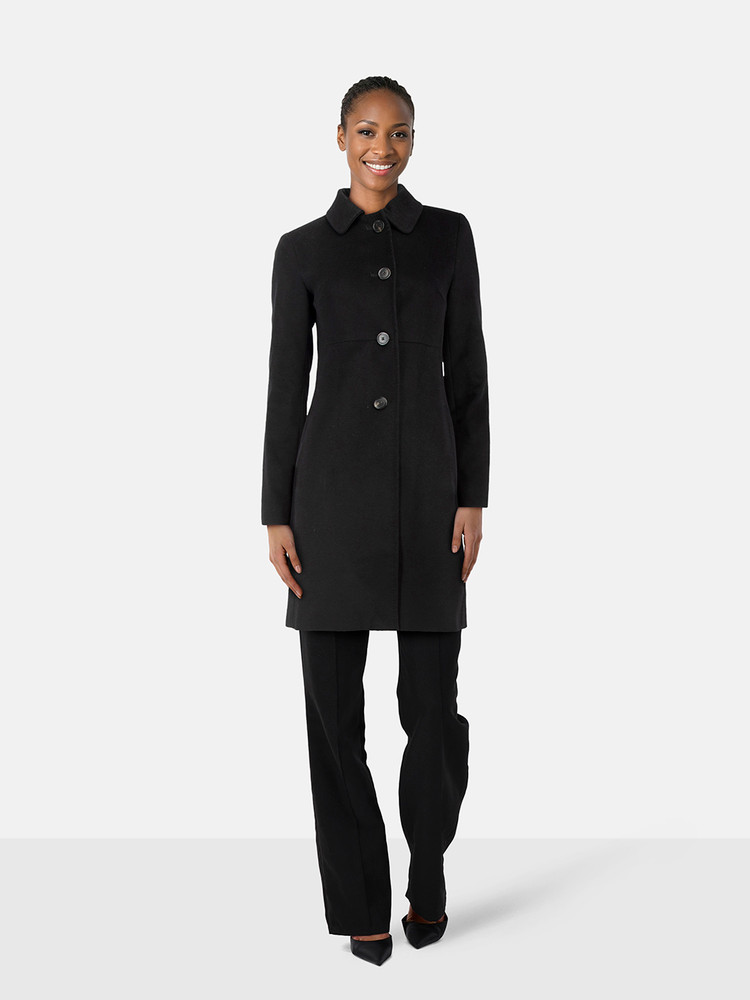 Max Mara Black Wool Long Coat