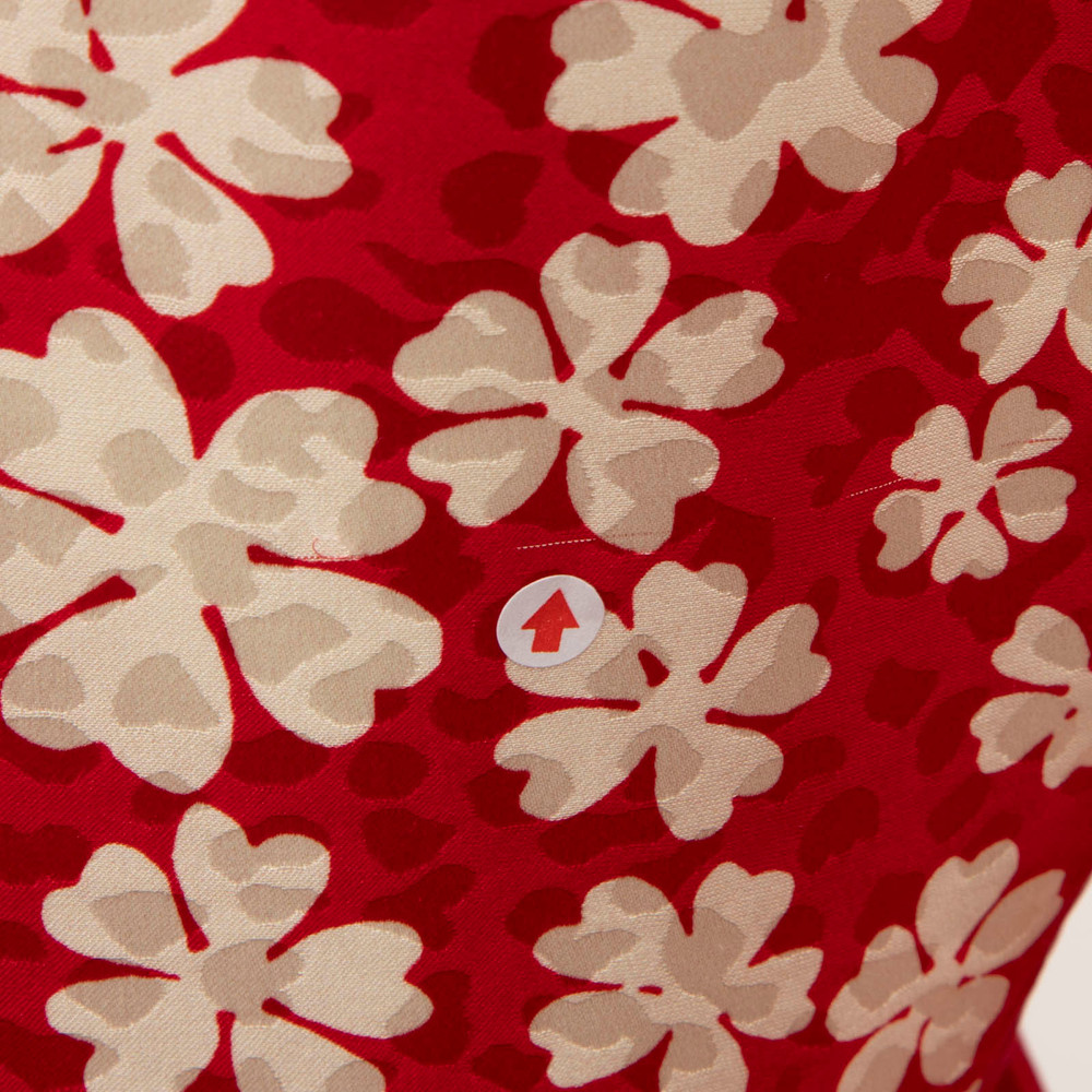 Miu Miu Red Silk Floral Mini Dress