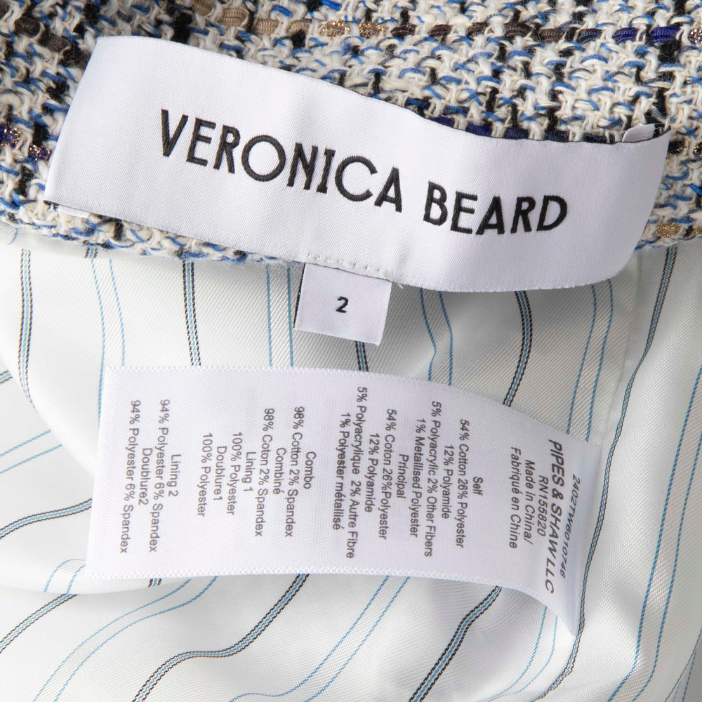 Veronica Beard Blue Tweed Darla Jacket