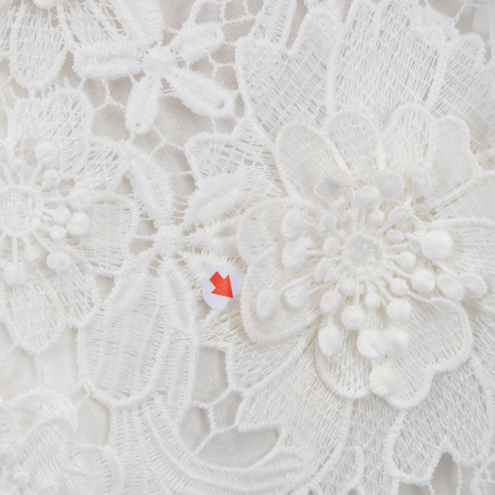 Zimmermann White Floral Embellished Dress