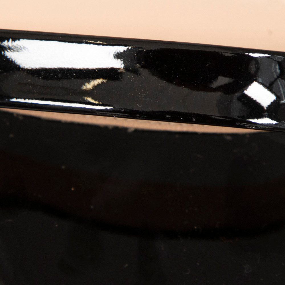 Gianvito Rossi Black Patent Leather Heeled Sandals