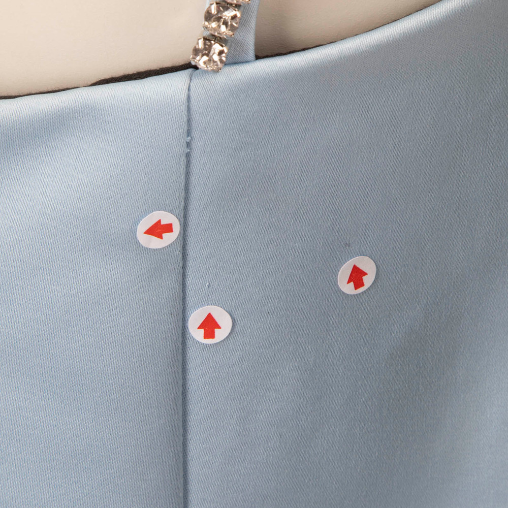 Area Blue Sculpted Butterfly Dress