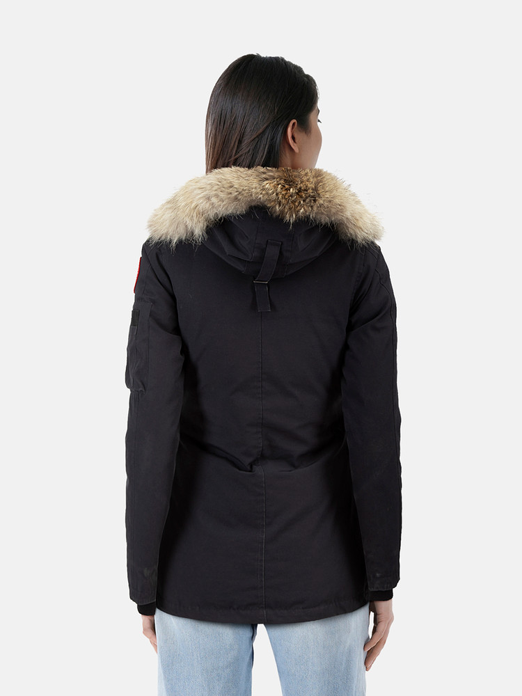 Canada Goose Navy Coyote Fur Collar Montebello Parka