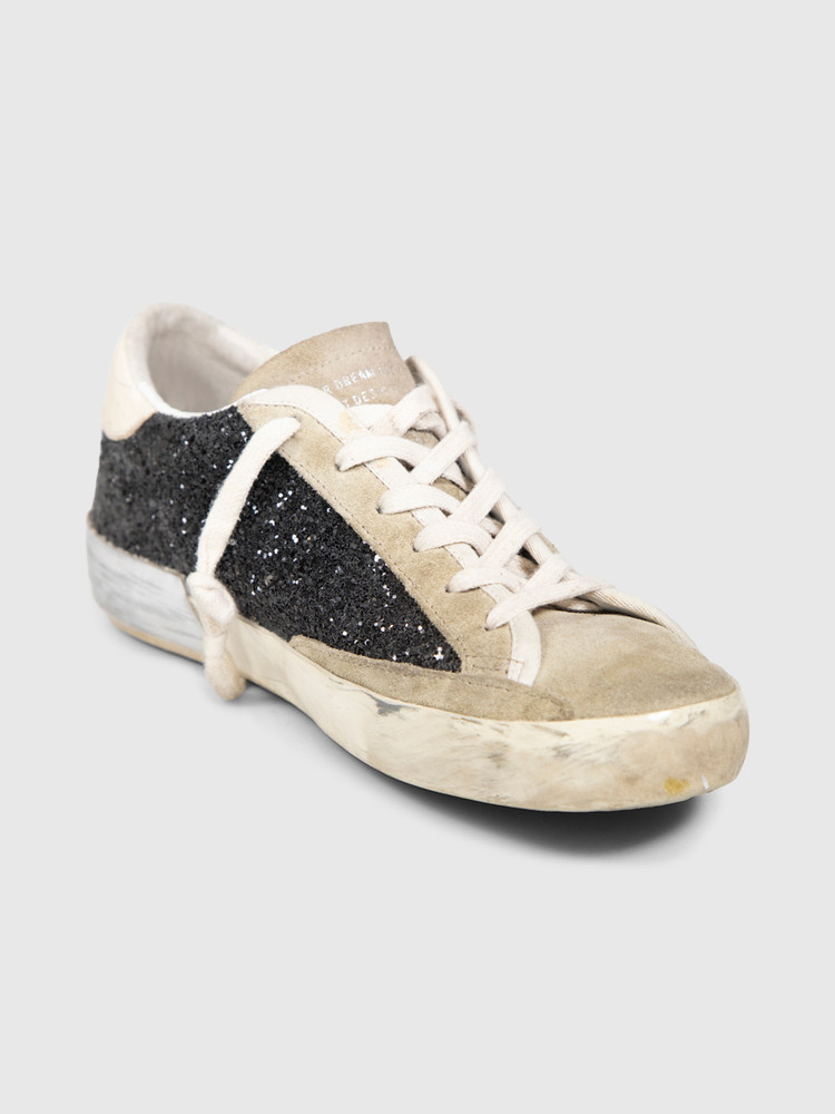 Golden Goose Glitter & Suede Superstar Trainers