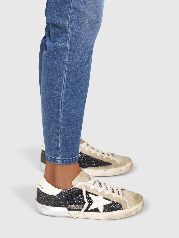 Golden Goose Glitter & Suede Superstar Trainers