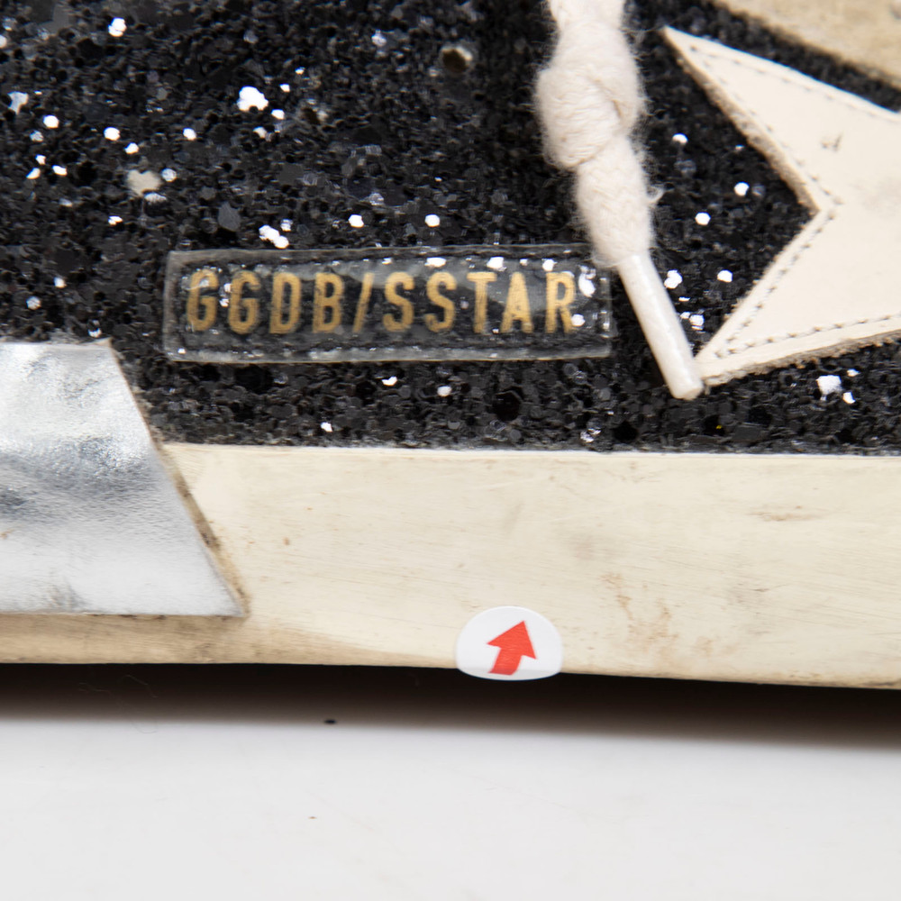 Golden Goose Glitter & Suede Superstar Trainers