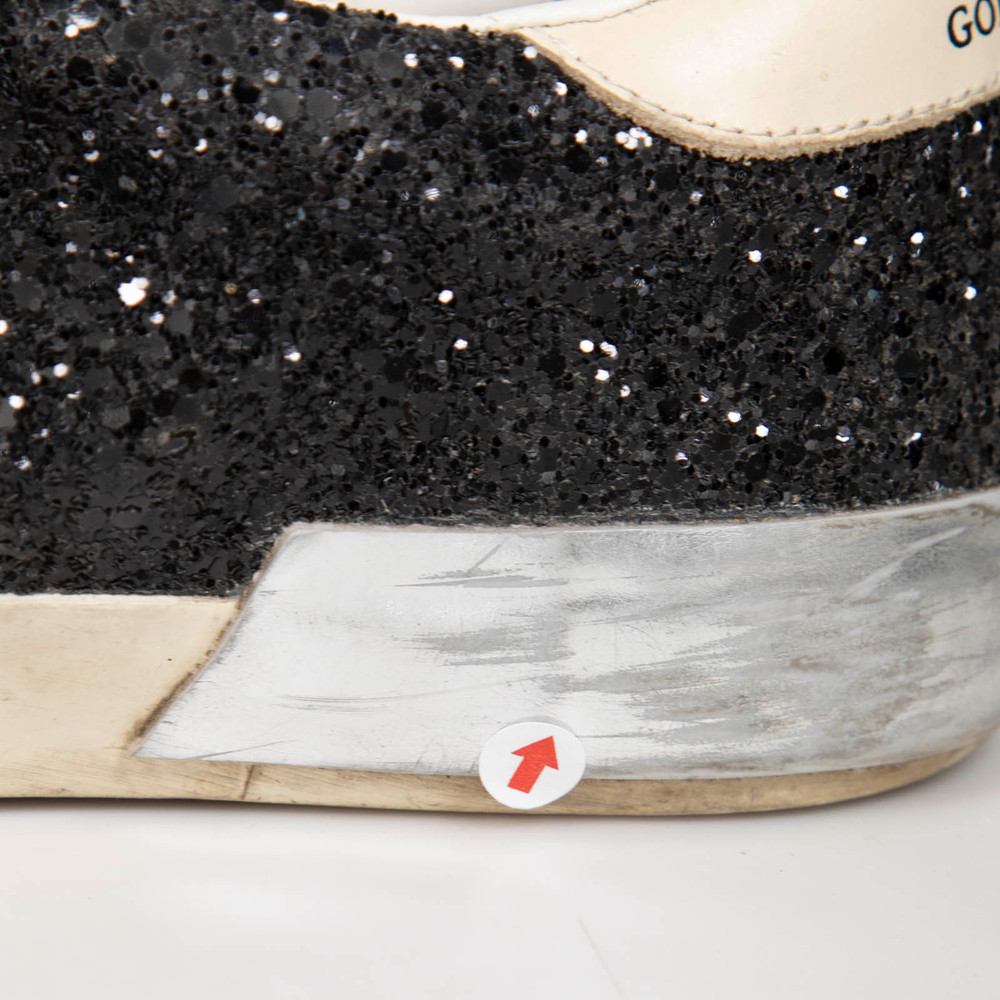 Golden Goose Glitter & Suede Superstar Trainers