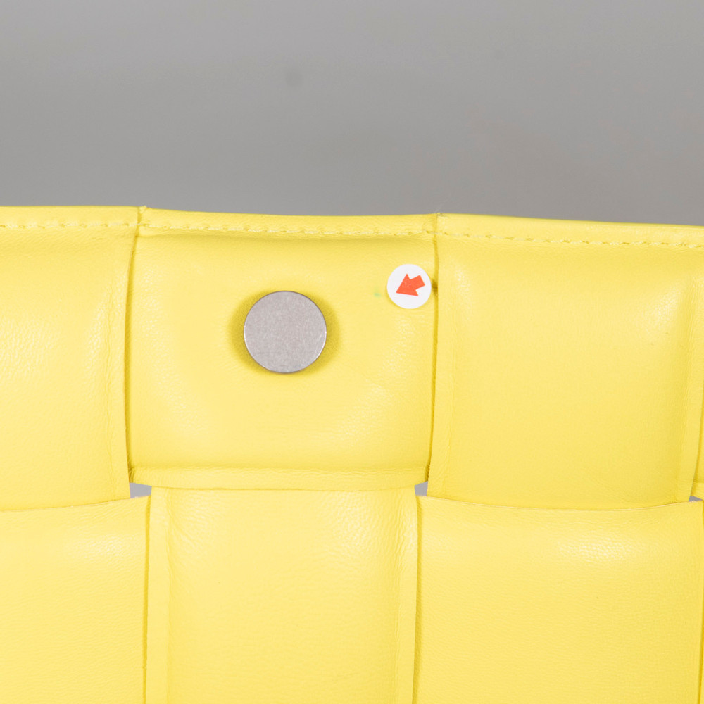 Bottega Veneta Yellow Leather Padded Cassette Bag