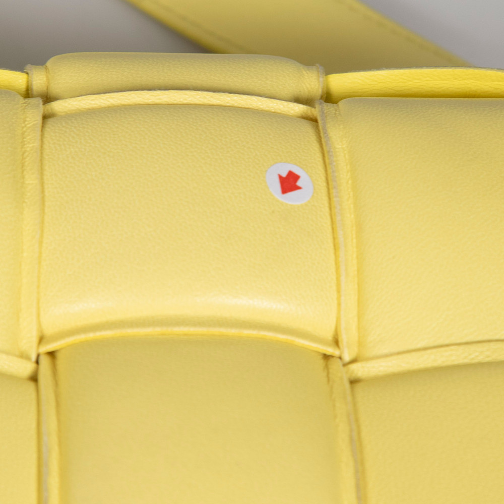 Bottega Veneta Yellow Leather Padded Cassette Bag