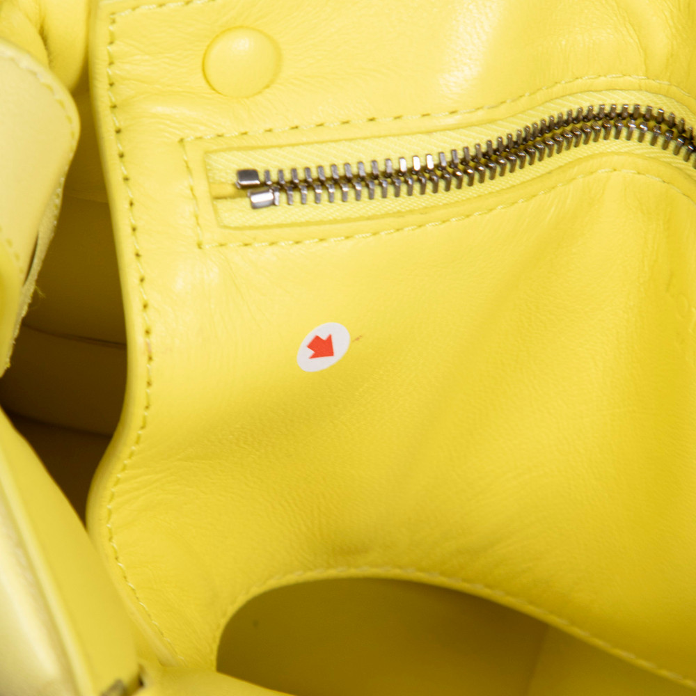 Bottega Veneta Yellow Leather Padded Cassette Bag