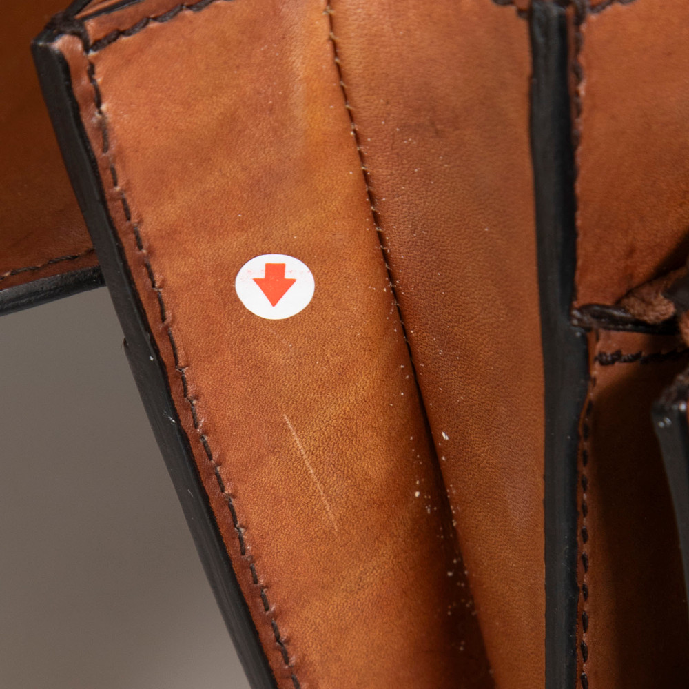 Berluti Brown Leather Briefcase Clutch