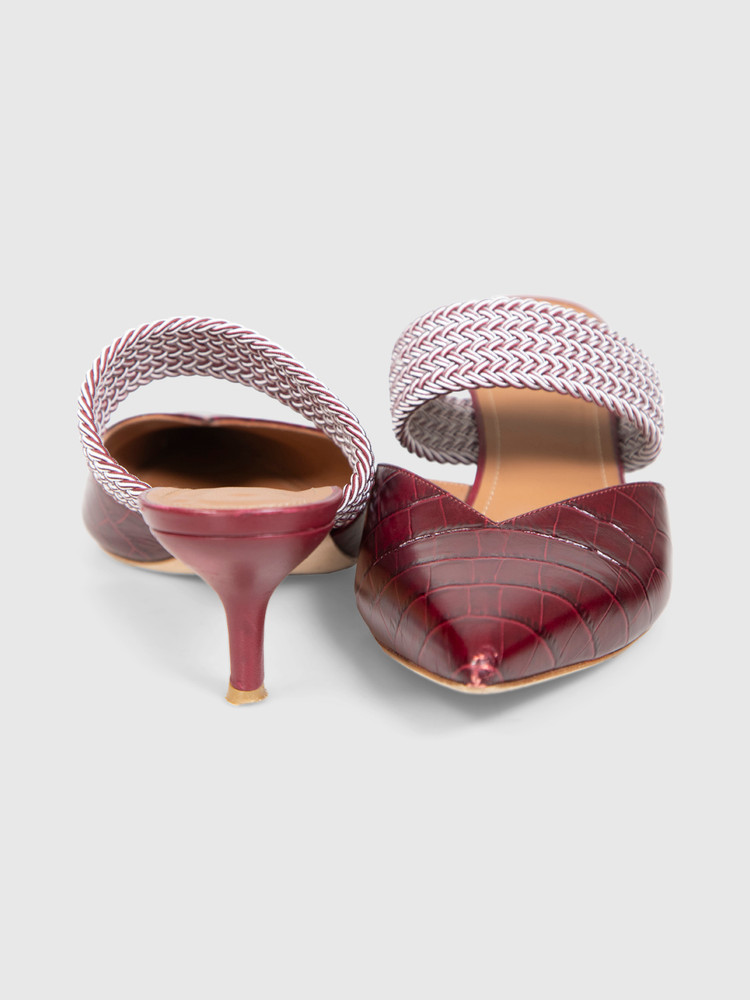 Malone Souliers Burgundy Leather Maisie Mules