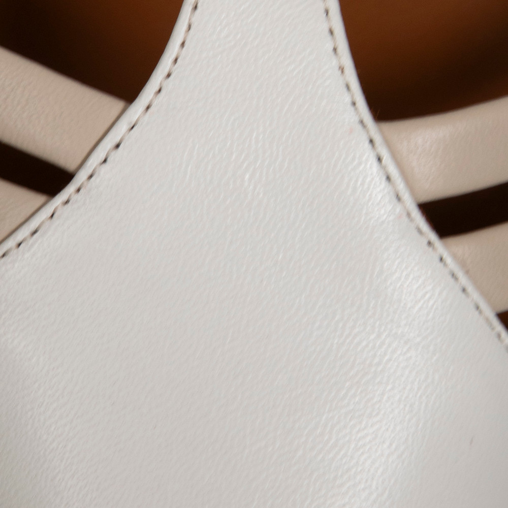 Malone Souliers White Pointed Toe Cut Out Heels