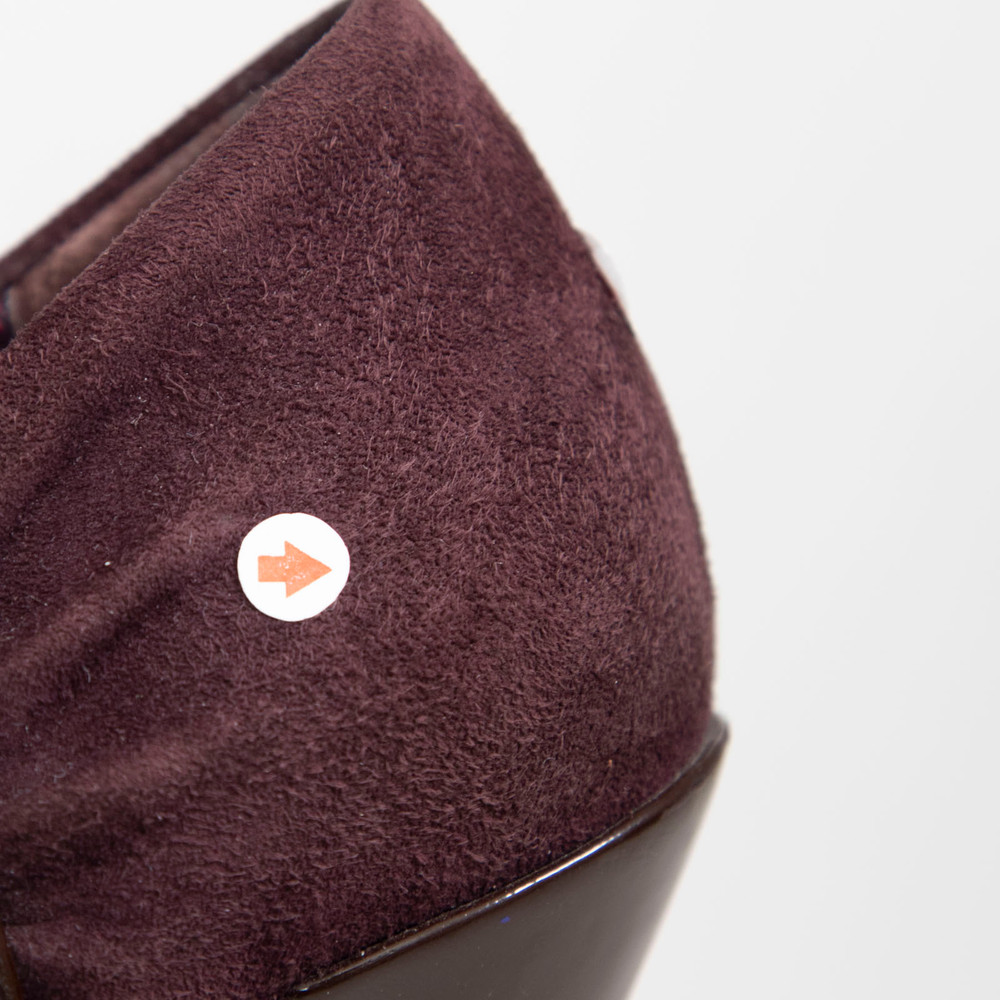 Gucci Purple Suede Heeled Ankle Boots