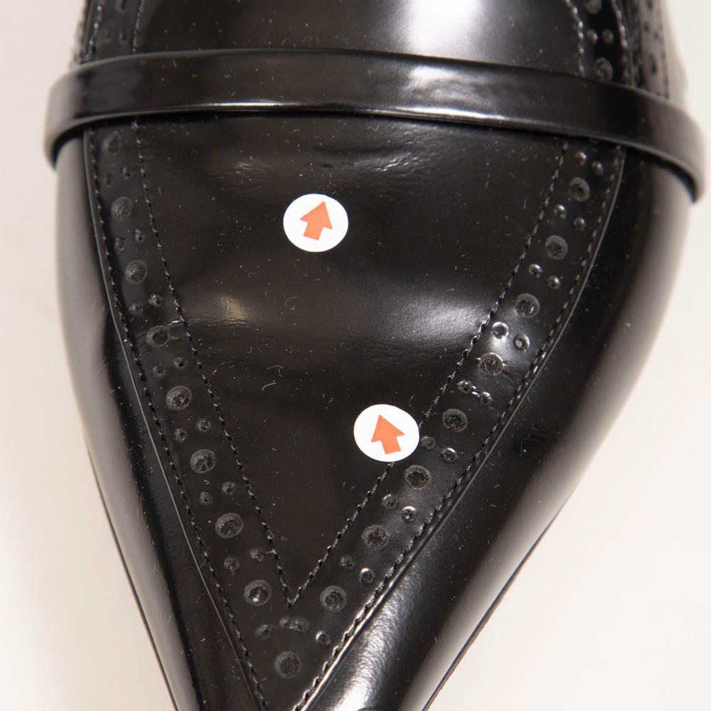 Malone Souliers Black Leather Dora Loafers