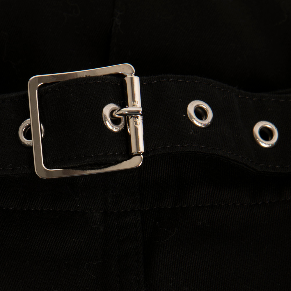 Céline Black Raw Hem Cargo Shorts