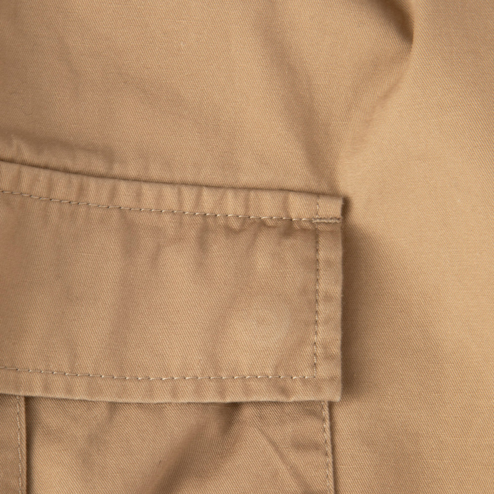 Céline Beige Raw Hem Cargo Shorts