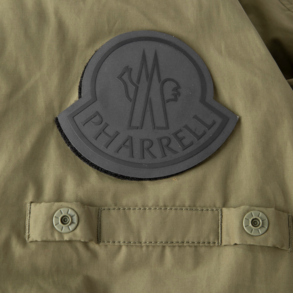 Moncler Moncler Genius x Pharrell Williams Khaki Maple Short Down Jacket
