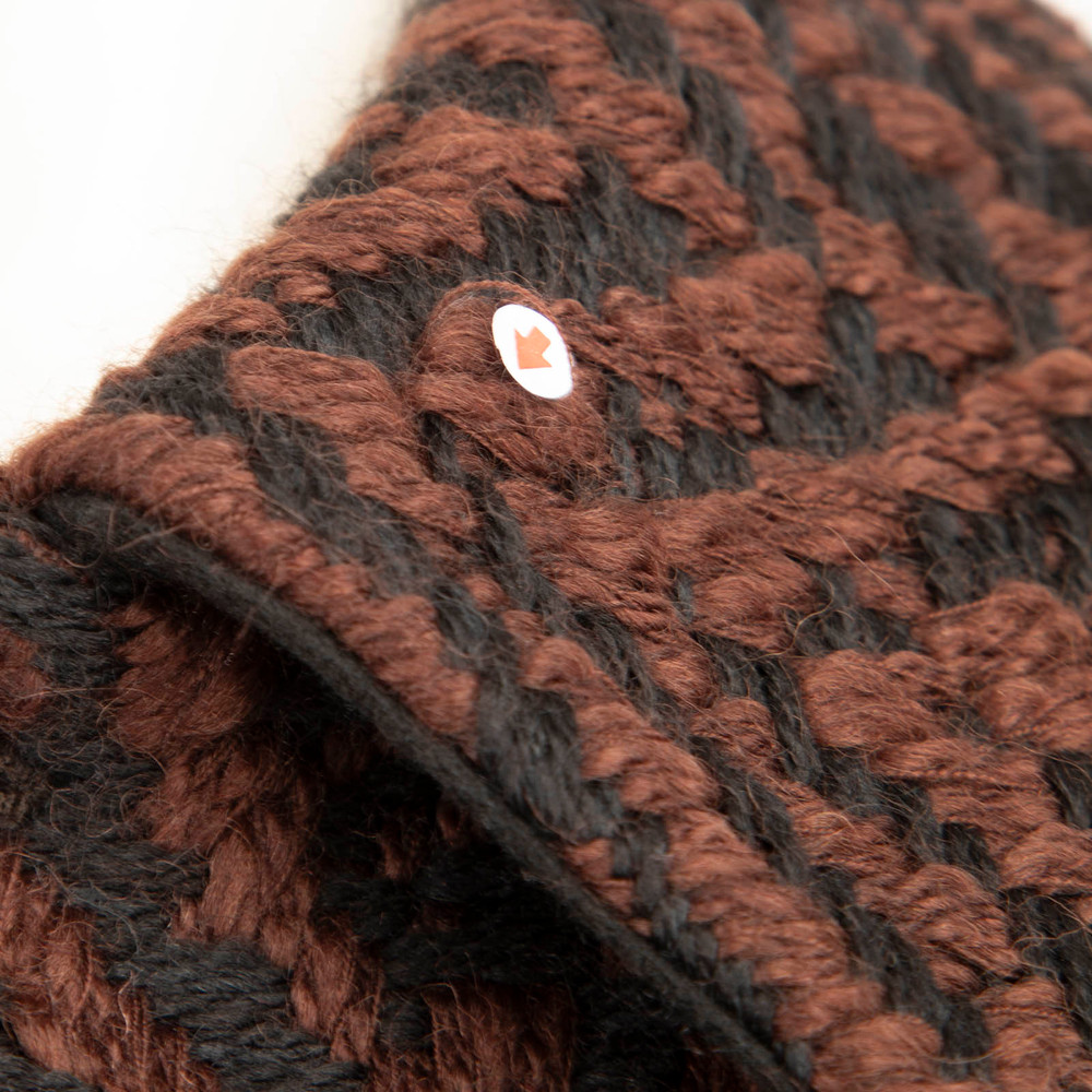 Loewe Brown & Black Wool Herringbone Jacket