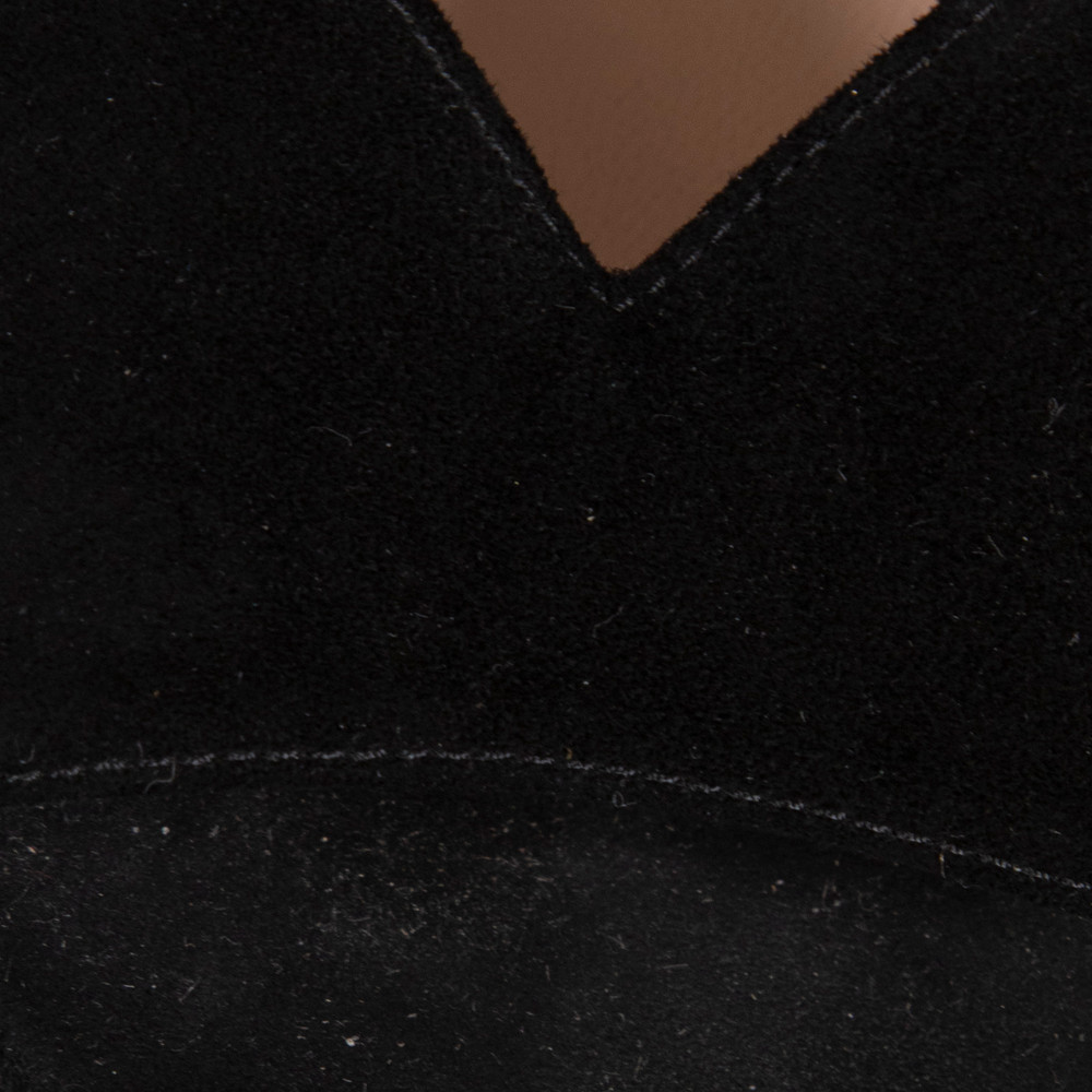 Miu Miu Black Suede Platform Sandals