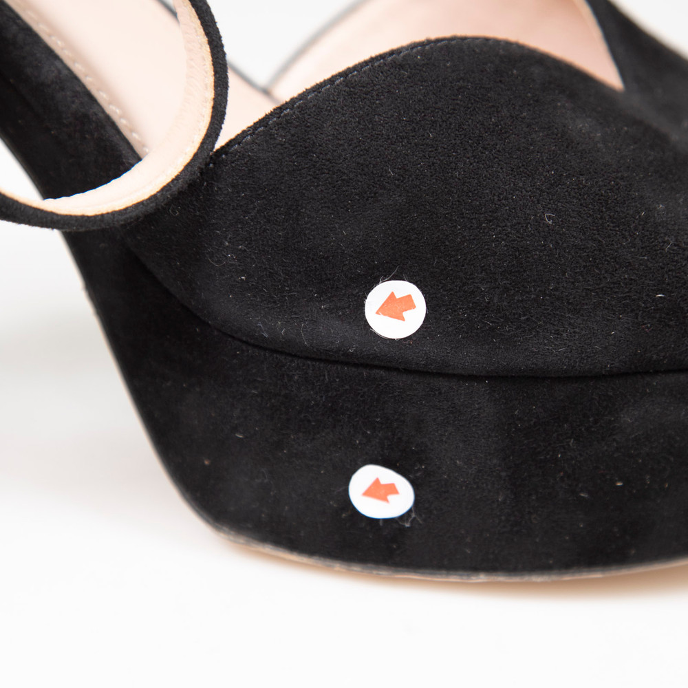 Miu Miu Black Suede Platform Sandals