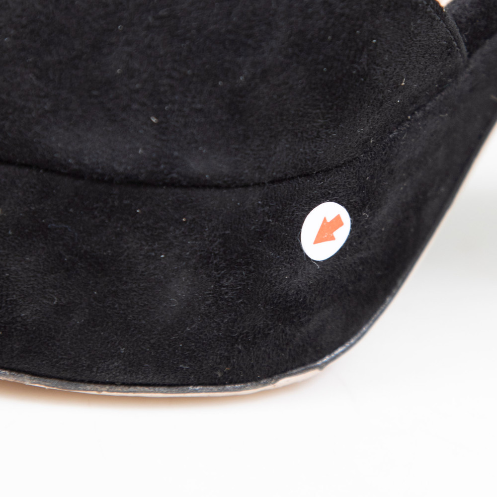 Miu Miu Black Suede Platform Sandals